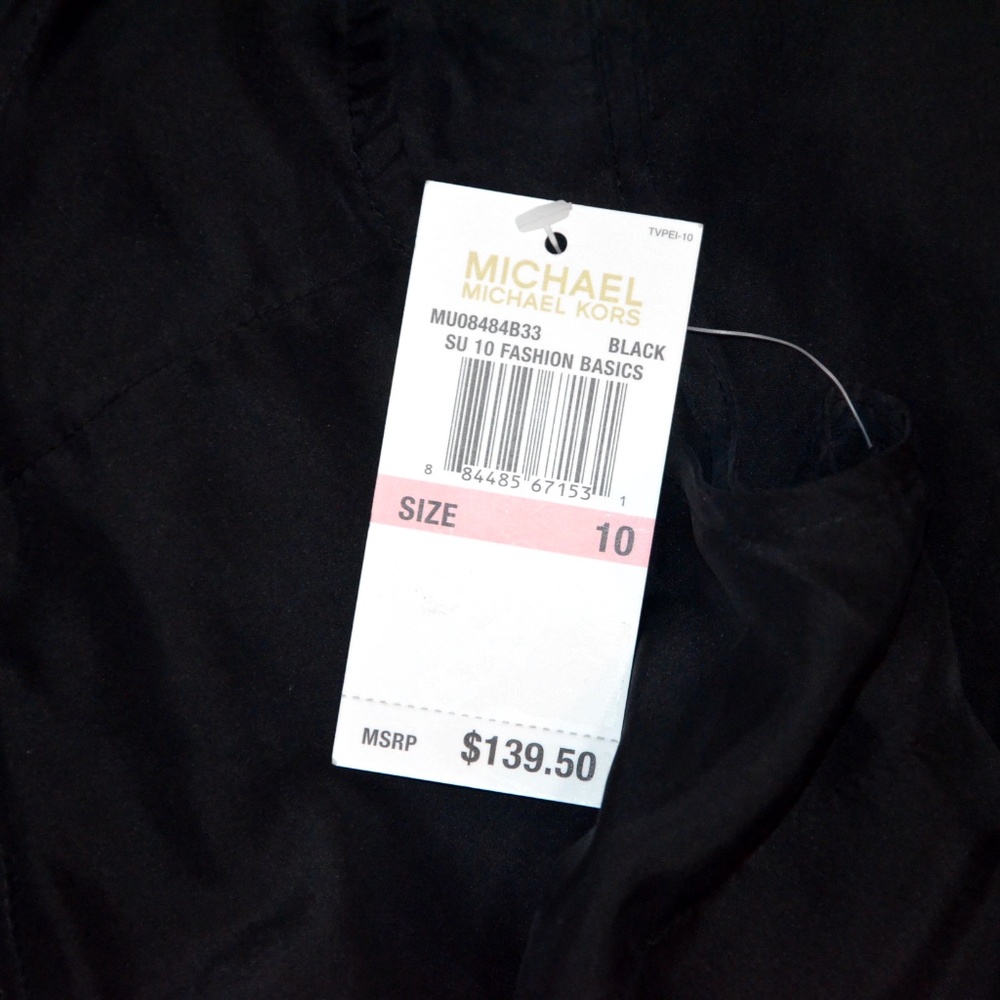 Michael Michael Kors NWT Silk Front Zipper Dress10 - Picture 9 of 11